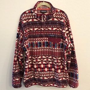 Patagonia Synchilla Pullover XL Aztec Print EUC!
